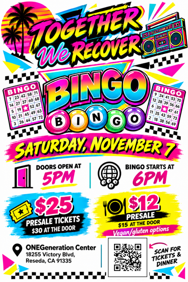 80s Bingo Flyer